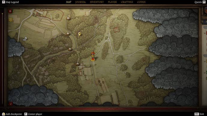 A zoomed-in map image showing belladonna locations near Troskowitz in Kingdom Come Deliverance 2