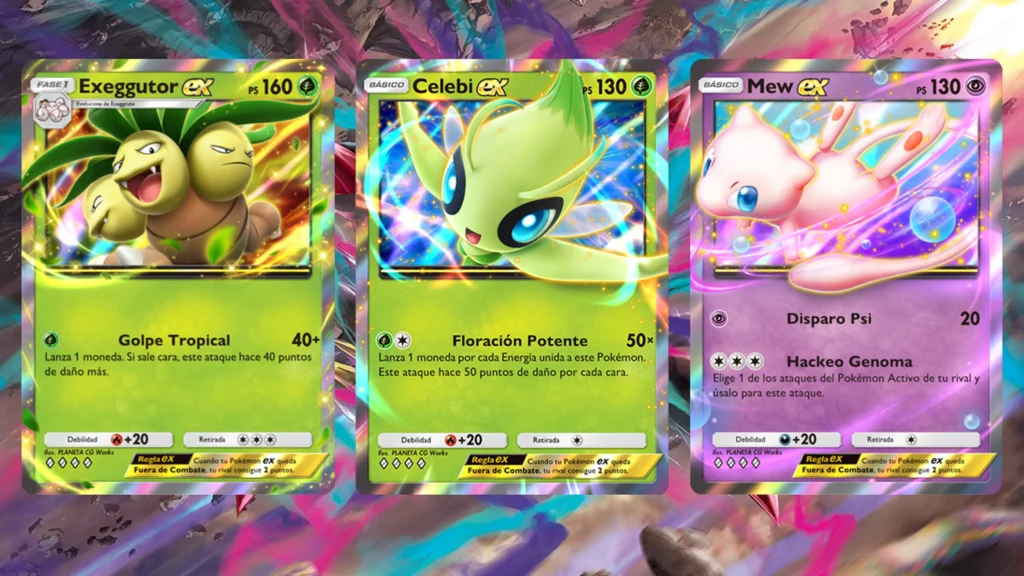 Exeggator Ex and Celebi Ex - Pokémon TCG Pocket