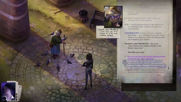 A conversation taking place on Hopetown.