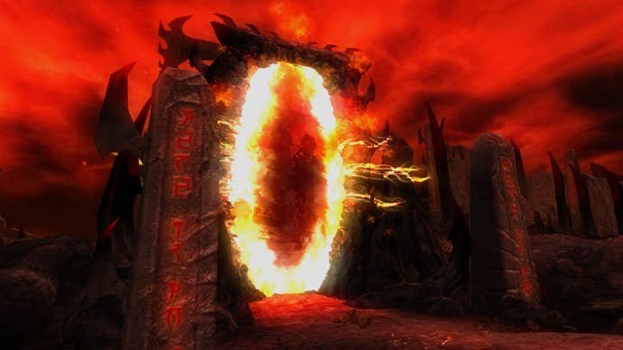An Oblivion gate in The Elder Scrolls 4: Oblivion.
