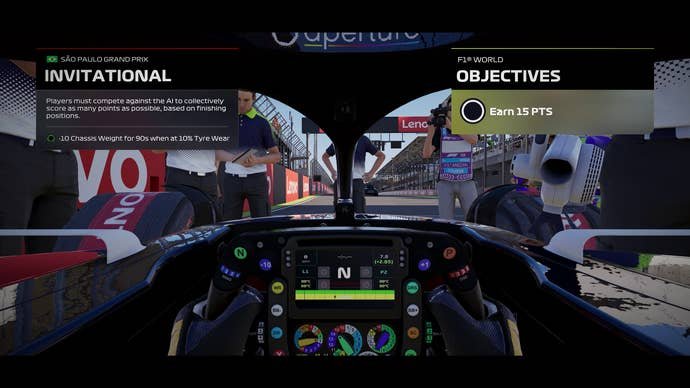 An F1 25 player accepting an invitational.