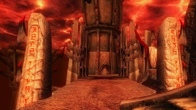 A tower in Oblivion in The Elder Scrolls 4: Oblivion.